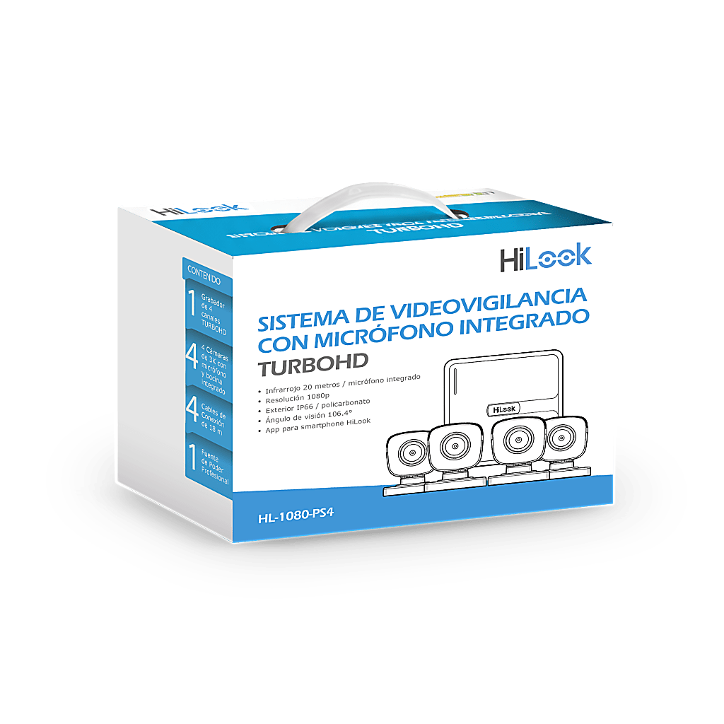 Kit De Seguridad 4 Cámaras Full HD Con Audio + DVR | Monitoreo Desde Celular